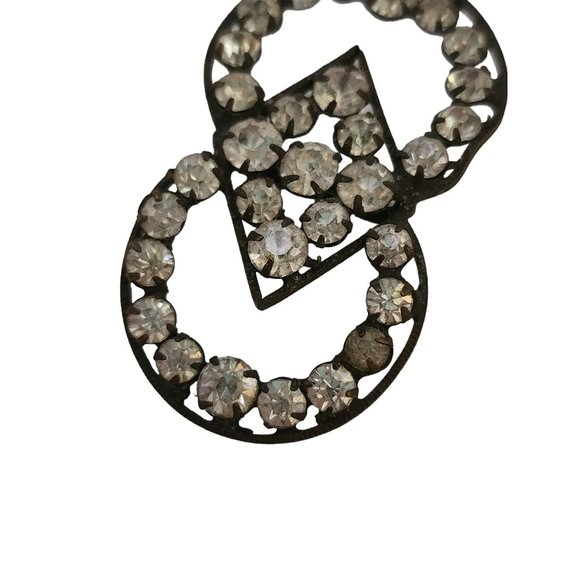 Antique Paste Buckle Marked Czechoslovakia (A6336) - Picture 2 of 3